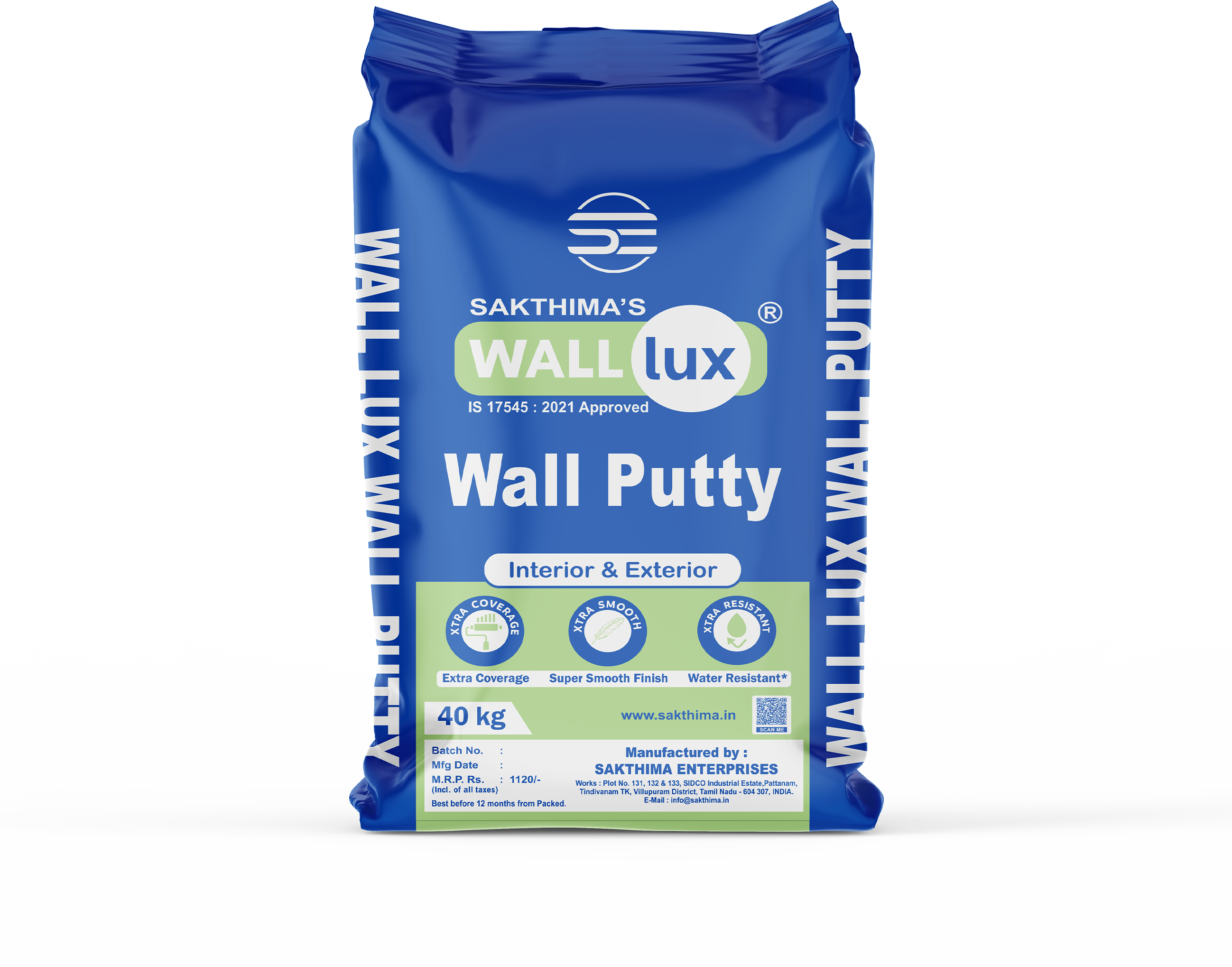 Wall Putty White/Waterproof
